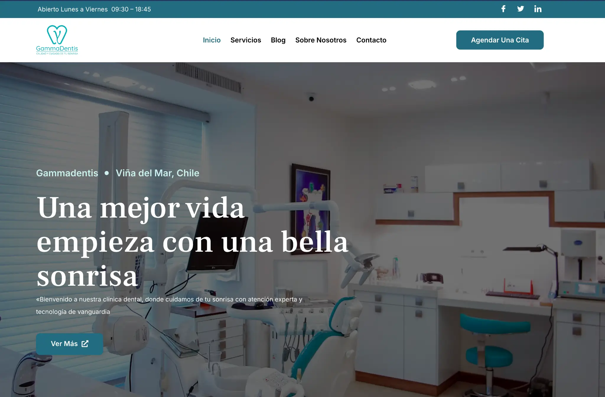 Sitio web corporativo de GammaDentis