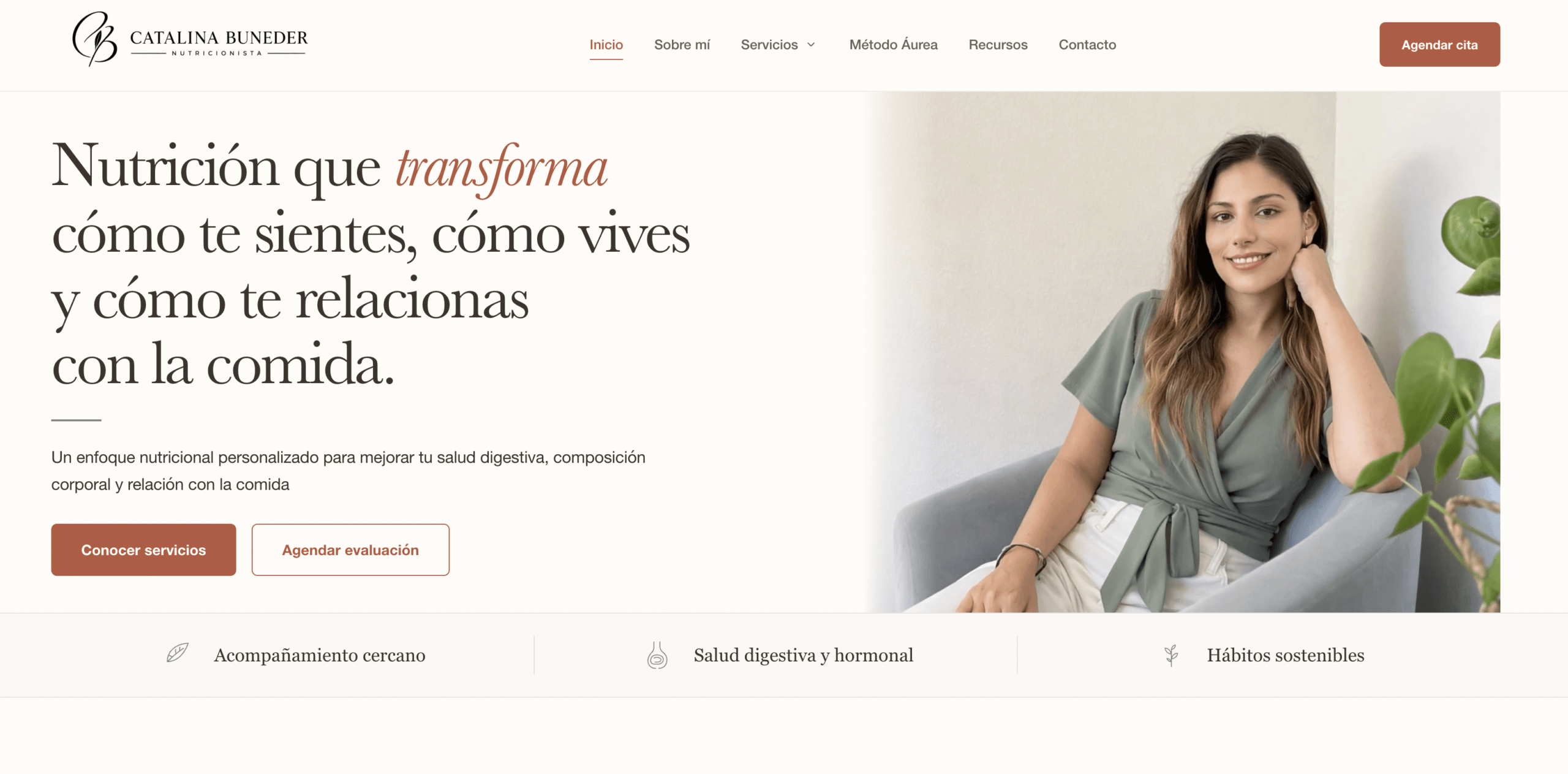 Sitio web de Catalina Buneder Nutricionista